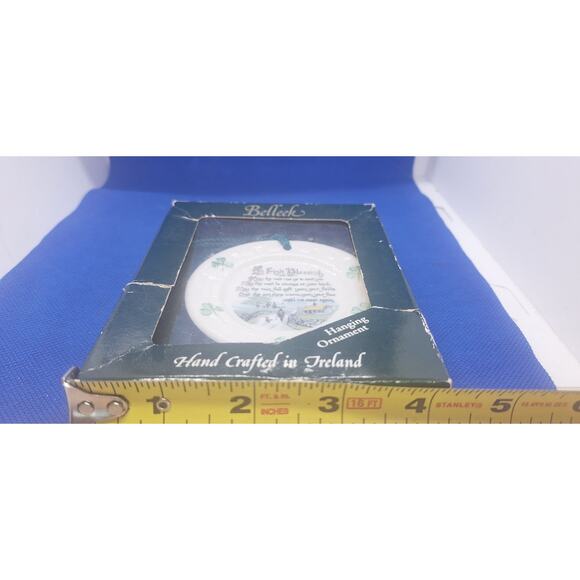 Belleek Irish Blessing Hanging Ornament – Handcrafted in Ireland, Boxed - Picture 4 of 5